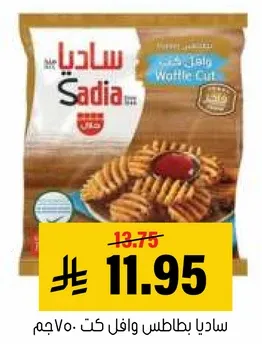 ساديه بطاطس وافل كت 750جم
