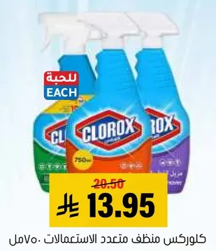كلوركس منظف متعدد الاستعمالات 750 مل.