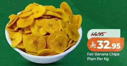 Fair Banana Chips Plain Per Kg