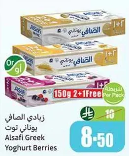 زبادي الصافي يوناني توت