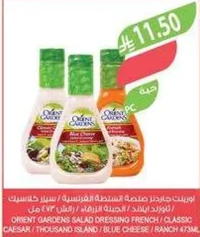 تتبيله سلطات اورينت جاردنز فرنسيه / كلاسيكيه سيزر / جزيره ثاوزند / جبنه زرقاء