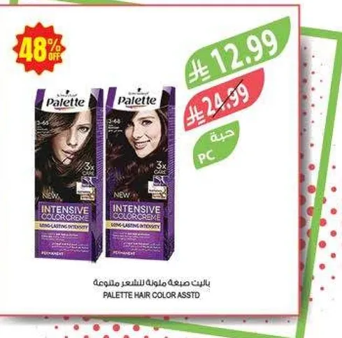 باليت صبغه مميزه للشعر متنوع