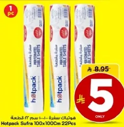 Hotpack Sufra 100x100Cm 22Pcs