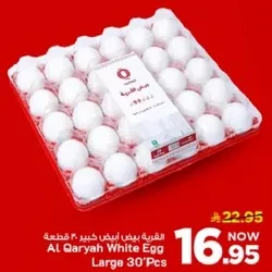 بيض ابيض كبير 30 قطعه من القريه