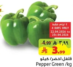 فلفل اخضر / كيلو