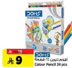 اقلام تلوين 24 قطعه