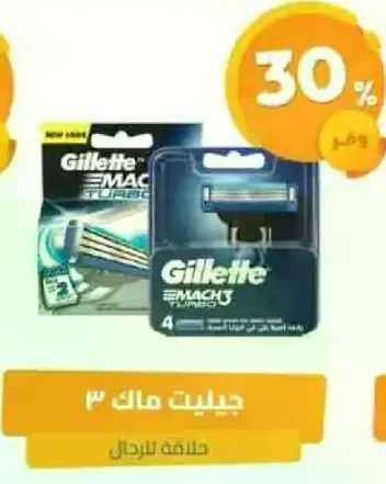Gillette Mach 3 Turbo Blades for Men