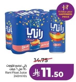 راني عصير فلوط 240 مل 6 حبات