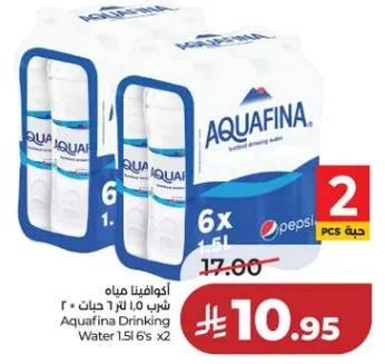 اكوافينا مياه شرب 1.5 لتر 6 حبات