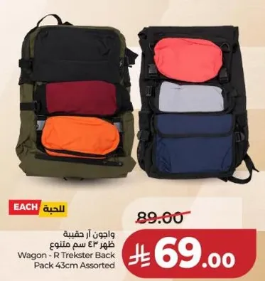 واجن - حقيبه 43 سم متنوعه