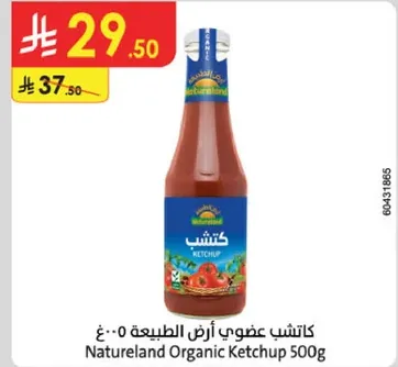 كاتشب عضوي ارض الطبيعه 500غ