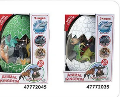 مجموعه العاب مملكه الحيوانات تحتوي علي 50 قطعه، مناسبه للاعمار من 3 سنوات وما فوق.
