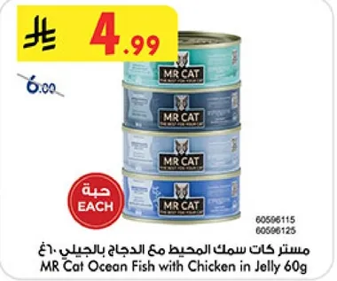 مسترد كات سمك المحيط مع الدجاج بالجيل 60غ