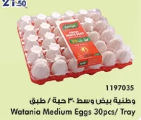Wataniya Medium Eggs 30pcs/ Tray