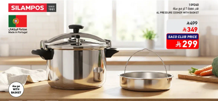 قدر ضغط 4 لتر مع سله