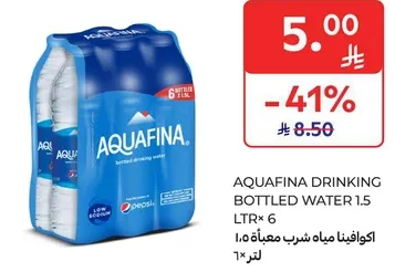 AQUAFINA DRINKING BOTTLED WATER 1.5 LTR* 6