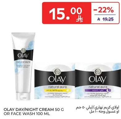 Olay Day/Night Cream 50 g or Face Wash 100 ml