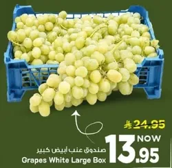 صندوق عنب ابيض كبير