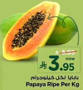 بابايا لكل كيلو جرام