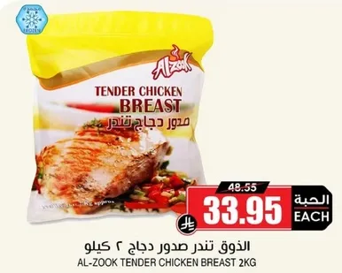 صدور دجاج تندر ٢ كيلو