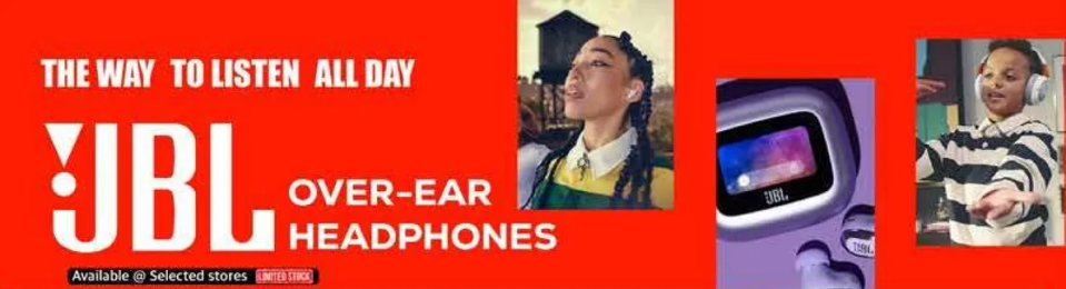 الطريقه للاستماع طوال اليوم مع سماعات JBL فوق الاذن.