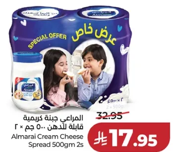 جبنه كريميه قابله للدهن 500 جرام × 2
