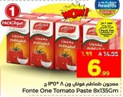 معجون طماطم فوني 8*135 ج