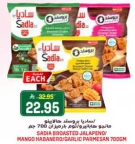 سادي بروستد هالبينو/مانجو هابانيرو/ثوم بارميزان 700 جرام