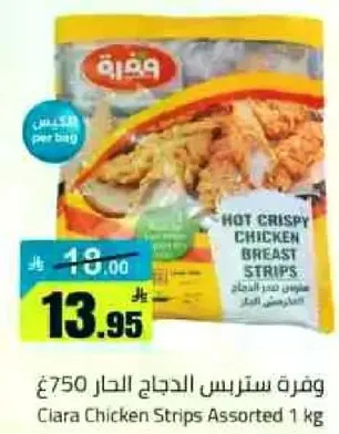 ستربس الدجاج الحار المقرمش.