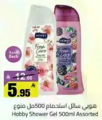 Hobby Shower Gel 500ml Assorted