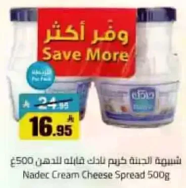 جبنه كريمه نادك قابله للدهن 500 جرام