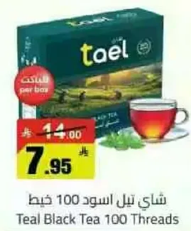 شاي تيل اسود 100 كيس