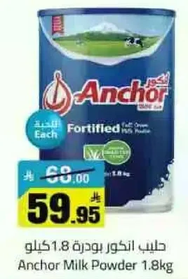 حليب انكور بودره 1.8 كيلو