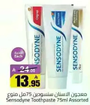 معجون الاسنان سنسوداين 75 مل متنوع