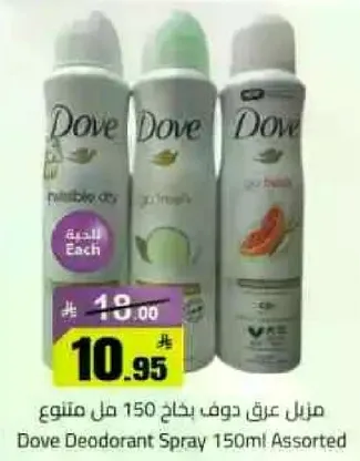 منزل عرق دوف بخاخ 150 مل متنوع