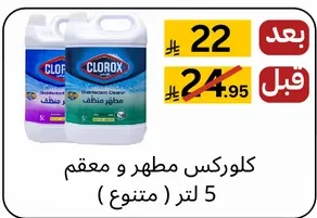 كلوركس مطهر و معقم (متنوع) 5 لتر