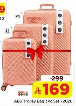 ABS Trolley Bag 3Pc Set 72026