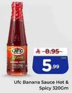 UFC Banana Sauce Hot & Spicy 320Gm