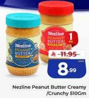 Nezline Peanut Butter Creamy / Crunchy 510Gm