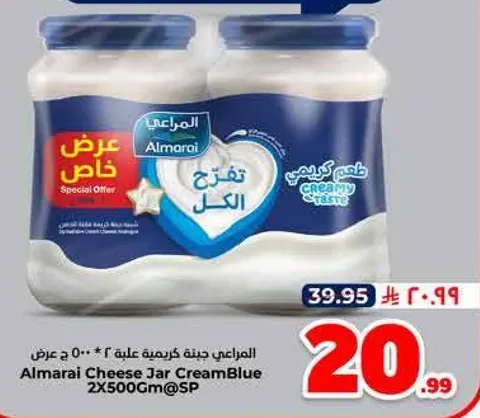 جبنه كريمه علبه المراعي 2*500 جرام