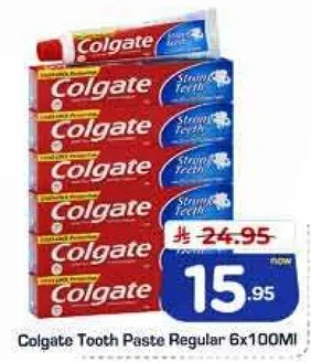 معجون اسنان كولجيت العادي 6x100 مل