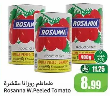 Rosanna W. Peeled Tomato, Italian peeled tomatoes, 400g.