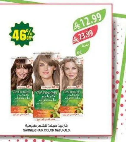 غارنييه صبغه للشعر طبيعي