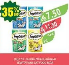 طعام قطط تمبتيشن 85 جرام
