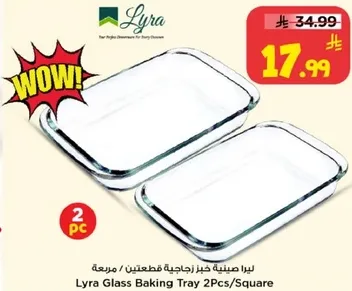 Lyra Glass Baking Tray 2Pcs/Square