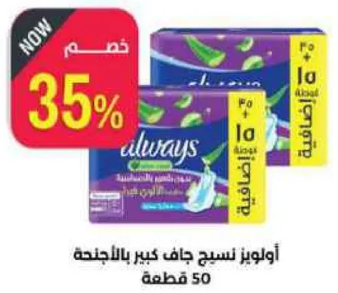 اولويز نسج جاف كبير بالاجنحه 50 قطعه.