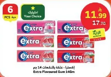 Extra Flavoured Gum 14Gm