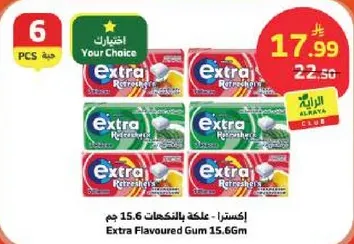Extra Flavoured Gum 15.6Gm