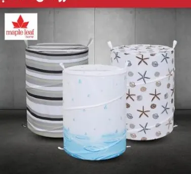 Laundry baskets in various designs.