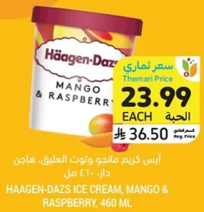 ايس كريم مانجو وتوت العليق، هاجن داز، ٤٦٠ مل